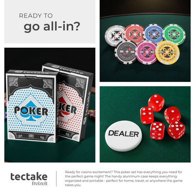 Poker Chips Set | 100 Chips & Dealer Button U2013 House Of Chess