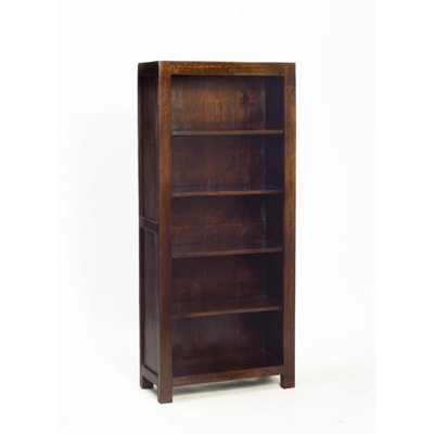 Poko Dark Mango Large Open Bookcase