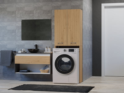 Pola DD Washing Machine Surround Cabinet Artisan Oak