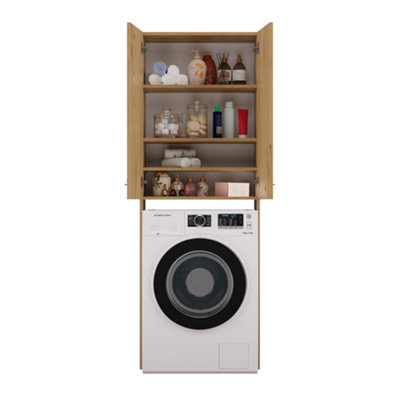 Pola DD Washing Machine Surround Cabinet Artisan Oak