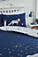 Polar Bears & Friends Single Navy Duvet Cover and Pillowcase Set