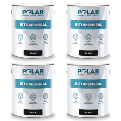 Polar Black Bitumen Seal Paint 20KG - Ideal For Leaks, Cracks & Pitched ...