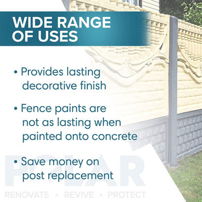 Polar Concrete Post Paint 2.5 Litre, Black, Ideal For Stone & Concrete ...