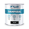 Polar Damp Seal Black Anti Damp Paint 1L, Damp Proof Paint Stain Blocker Seals Brick, Concrete, Cement and Plaster Walls