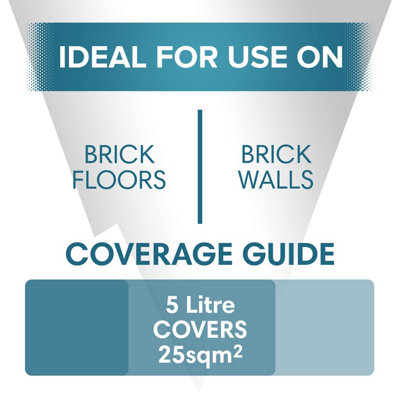 Polar Dust Proof Brick Sealer 5 Litre, Seal & Protect Interior & Exterior Surfaces Ideal For Brick Masonry Floors Walls~5060649079497 07c Mp