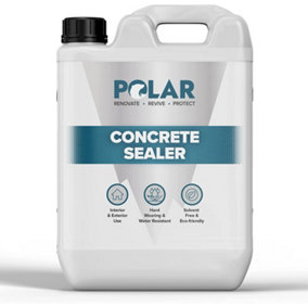 Polar Dust Proof Concrete Sealer 5 Litre for Interior & Exterior Use Ideal for Stone & Concrete