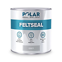 Polar Felt Seal Grey 2.5L Instant Waterproof Roof Sealant for All Felt Roofs
