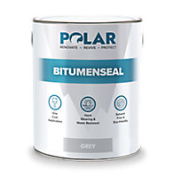 Polar Grey Bitumen Seal Paint 5KG - Ideal for Leaks, Cracks & Pitched Roof Repair