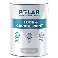 Polar Grey Garage Floor Paint - 5 Litres Hard Wearing - Tough & Durable