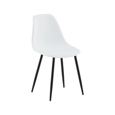 Polar Plastic Dining Chair 2 - pack ,White