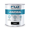 Polar Premium Leak Seal Black Paint - 1 Litre - Instant Waterproof Roof Sealant - Ideal for Leaks, Cracks & Roof Repair