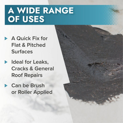 Polar Bitumenseal White Paint - 5KG - Instant Waterproof Bitumen