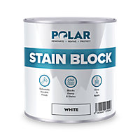 Polar Superior Stain Block Primer Paint - White - 1L - Prevent & Remove Stains, Grease, Water Marks & Rust - Walls & Ceilings