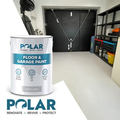 Polar Tile Red Garage Floor Paint - 5 Litres Hard Wearing - Tough & Durable