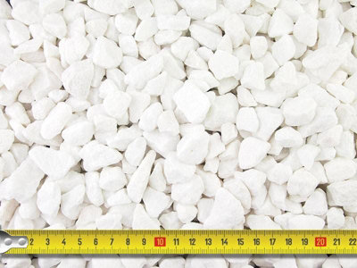 Polar White Spanish Marble Gravel 20mm - Bulk Bag 800kg - 5