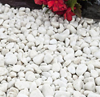 Polar White Spanish Marble Pebbles 20-50mm - 50 Bags (1000kg)