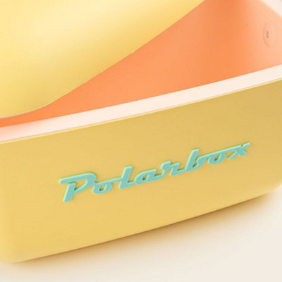 Polarbox 20L Retro Coolbox - Yellow Cyan Pop
