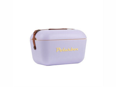 Polarbox Retro 12L Coolbox - Lilac Classic