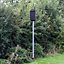 Pole Mounted Large Colony Single Box with 5m pole - Plywood/Ceramic - L13 x W34 x H78 cm