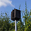 Pole Mounted Roost Maternity Double Box with 4m pole - Plywood/Ceramic - L13 x W26 x H49 cm