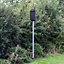 Pole Mounted Roost Maternity Single Box with 5m pole - Plywood/Ceramic - L13 x W26 x H49 cm