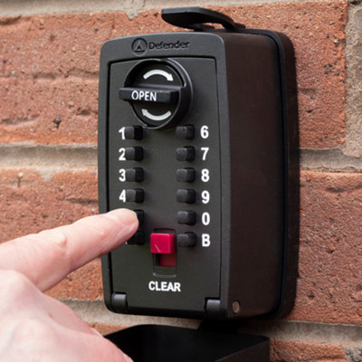Police Accredited Key Safe Wall Mounted Outdoor Key Lock Box