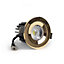 Polished Brass 10W LED Downlight - Warm & Cool White - Dimmable IP65 - SE Home