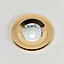 Polished Brass 10W LED Downlight - Warm & Cool White - Dimmable IP65 - SE Home
