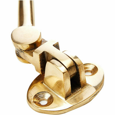 Polished Brass Cabin Hook And Eye 150mm