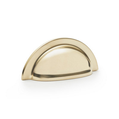 Polished Brass Cabinet Cup Pull Layered Mushroom Kitchen