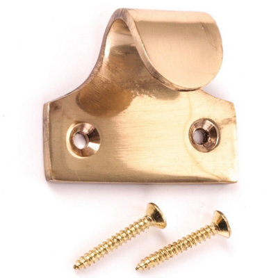 Polished Brass Sash Window Lifts 2 Pack