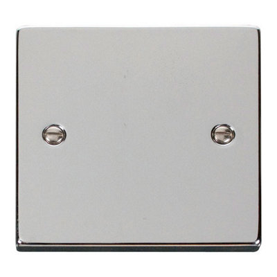 Polished Chrome 1 Gang Blank Plate - SE Home