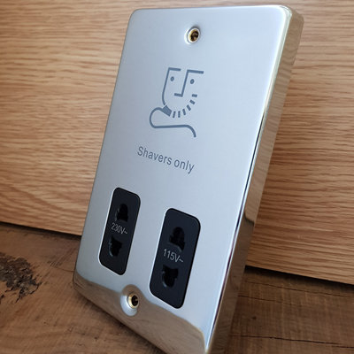 Polished Chrome 2 Gang 13A DP Ingot 1 USB Twin Double Switched Plug ...
