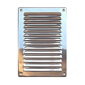 Polished Chrome Air Vent Grille 165mm x 240mm