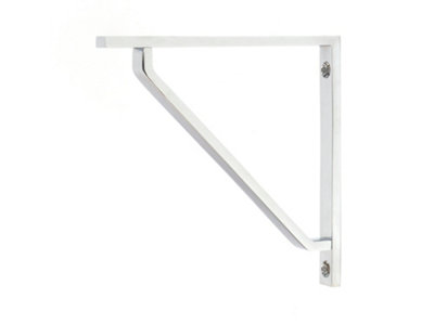 Polished Chrome Barton Shelf Bracket (150mm x 150mm)