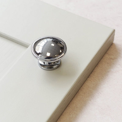 Polished Chrome Kitchen Cabinet Knob 35mm Diameter