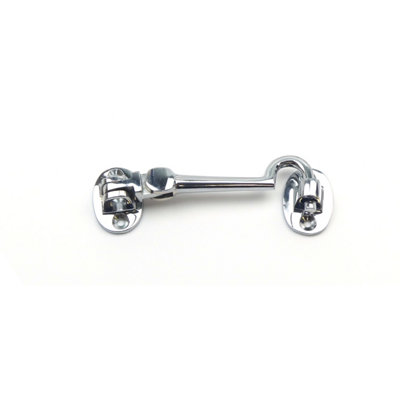 Polished Chrome on Solid Brass Cabin Hook 100mm