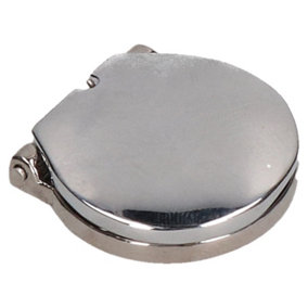 Polished Chrome Spring Loaded Key Escutcheon Cover 27mm for 12mm Hole