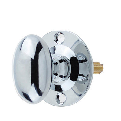 Polished Chrome Turns for 50mm Mortice Rackbolts - Essential Locking Mechanism - Security Bolt