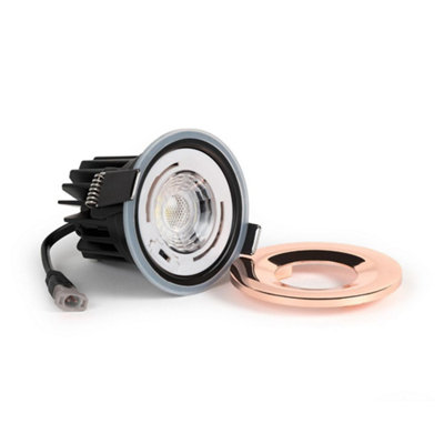 Polished Copper 10W LED Downlight - Warm & Cool White - Dimmable IP65 - SE Home