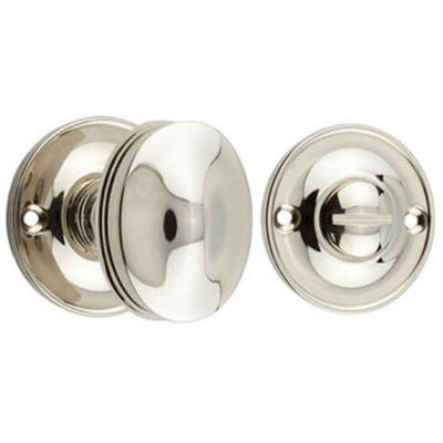 Polished Nickel 40mm Turn & Release Door Handle for Luxury Homes - Door Handle