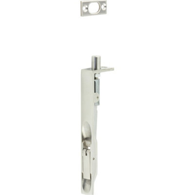 Polished Stainless Steel Lever Action Flushbolts for Double Doors - 150x20mm