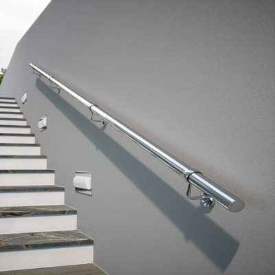 Polished Stair Handrail Kit 3.6M for Indoors