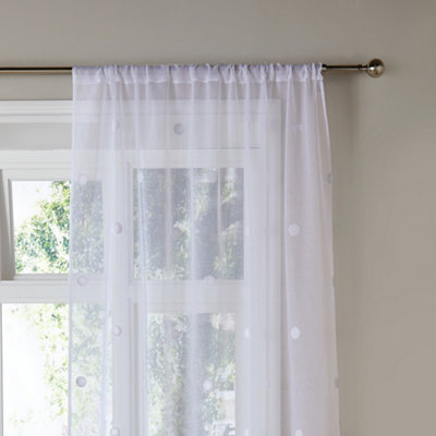 Polka Dot Tufted Light Filtering Voile Panel