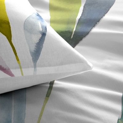 Pollensa 100% Cotton Abstract Floral Duvet Cover Set