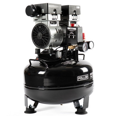 POLLOR 16L Vertical Silent Air Compressor Oil Free 5.2 CFM 8 BAR 115Psi ...