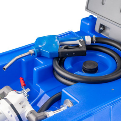 POLLOR 220L Portable AdBlue Dispenser Tank with 12V Electric Pump & 4M Hose