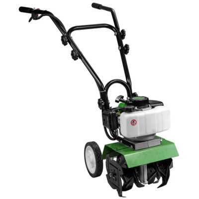 POLLOR 52cc Petrol Rotavator Garden Tiller 2-Stroke Mini Soil ...