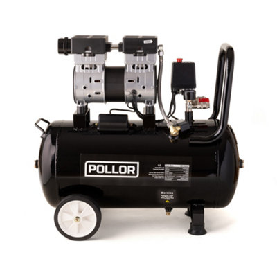 POLLOR Air Compressor 50L Silent Low Noise 5.2 CFM Oil Free 50 Litre ...