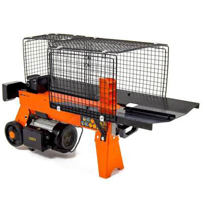 POLLOR Compact Horizontal Log Splitter 1500W 4 Ton Force 370mm Max Log ...